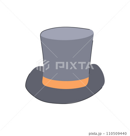gentleman cylinder hat cartoon vector illustration gentleman cylinder hat cartoon vector illustration 110509440
