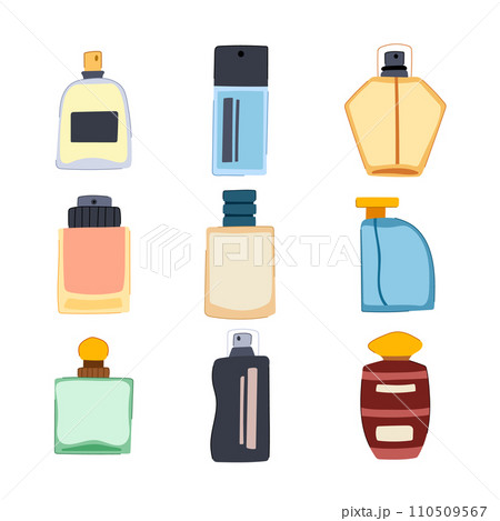perfume for men set cartoon vector illustration 110509567