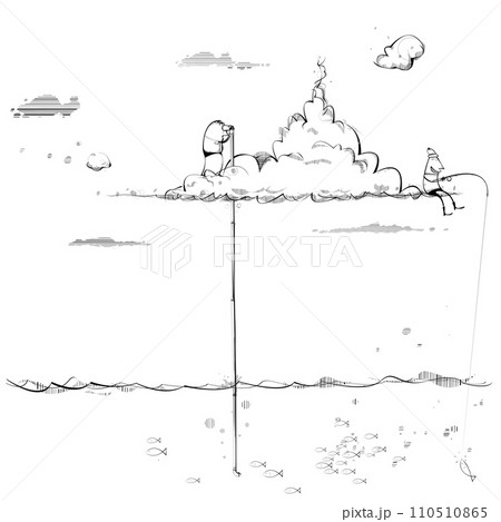 Men on cloud with Periscope 110510865