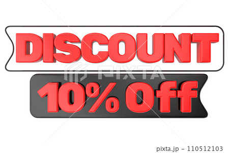 red sale sign with text and shadow 110512103