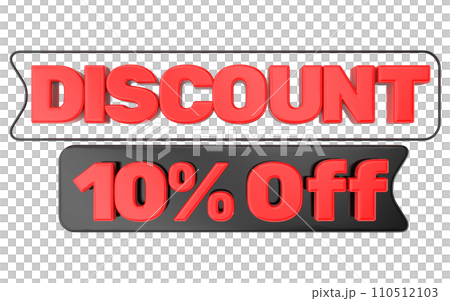 red sale sign with text and shadow 110512103