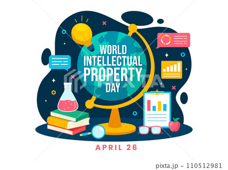 World Intellectual Property Day Vector Illustration on 26 April with Brain and Light Bulb for Innovation and Ideas Creativity Concept Background World Intellectual Property Day Vector Illustration on 26 April with Brain and Light Bulb for Innovation and Ideas Creativity Concept Background 110512981