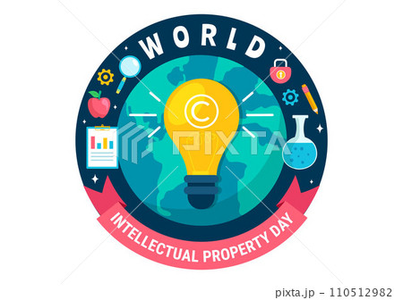 World Intellectual Property Day Vector Illustration on 26 April with Brain and Light Bulb for Innovation and Ideas Creativity Concept Background World Intellectual Property Day Vector Illustration on 26 April with Brain and Light Bulb for Innovation and Ideas Creativity Concept Background 110512982