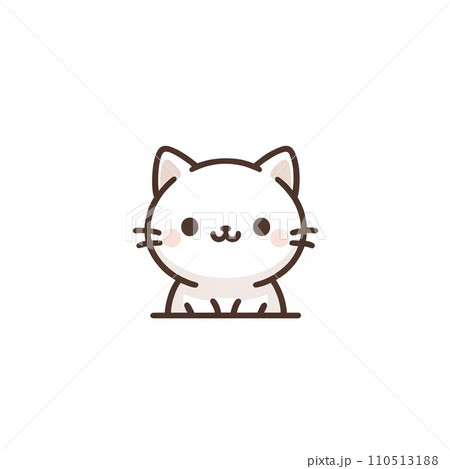 かわいい猫のイラスト 110513188