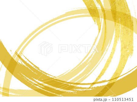 和風の金色の円 013 110513451