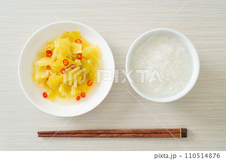 spicy salad pickle cabbage or celery with sesame oil 110514876