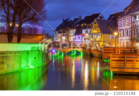 Christmas night in Colmar, Alsace, France Christmas night in Colmar, Alsace, France 110515198