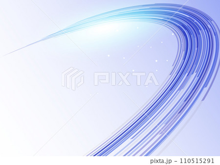 青のデジタルウェーブ背景 110515291