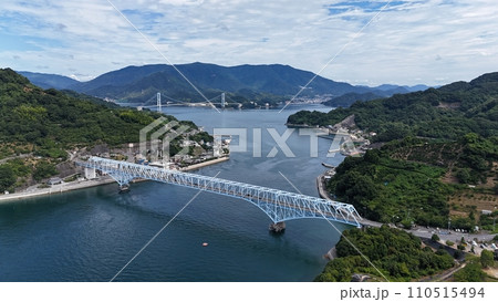 【蒲刈大橋】ドローン空撮_No02 【蒲刈大橋】ドローン空撮_No02 110515494