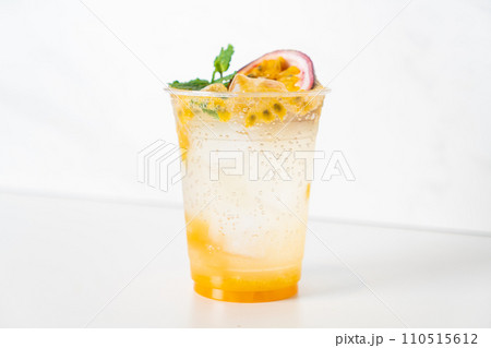 passion fruit mango mojito in glass passion fruit mango mojito in glass 110515612