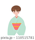 微笑む着物女子 110515781