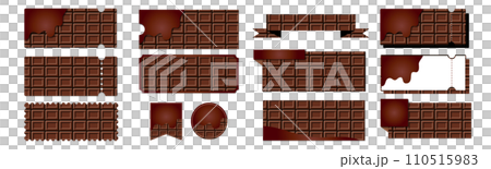 Vector design set of chocolate pattern discount coupons that can be used for dark sales (frame only) Vector design set of chocolate pattern discount coupons that can be used for dark sales (frame only) 110515983