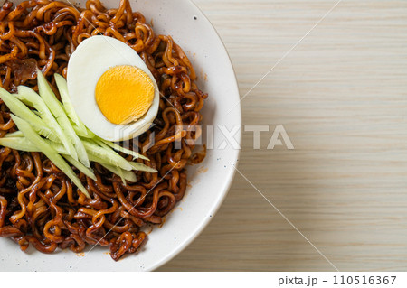 Korean Instant Noodle with Black Bean Sauce (Jajangmyeon or JJajangmyeon) Korean Instant Noodle with Black Bean Sauce (Jajangmyeon or JJajangmyeon) 110516367