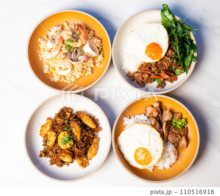 mix Thai street food rice mix Thai street food rice 110516916