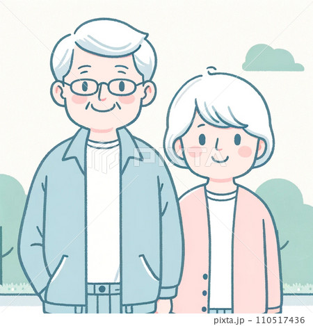 仲の良い老夫婦 仲の良い老夫婦 110517436
