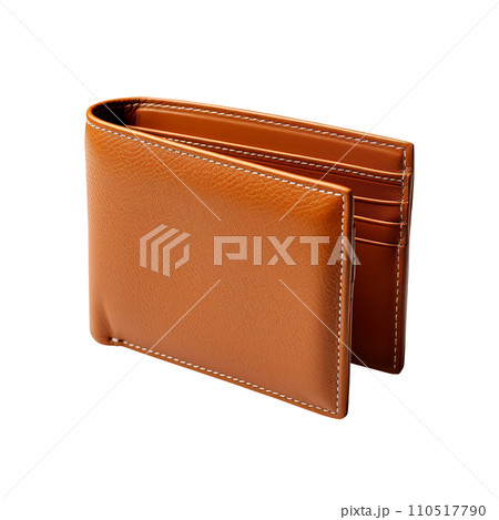 Bifold Wallet isolated on white background,photo realistic , AI generated 110517790