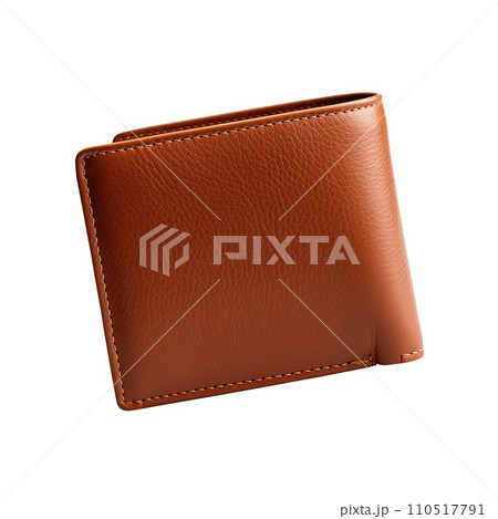 Bifold Wallet isolated on white background,photo realistic , AI generated 110517791