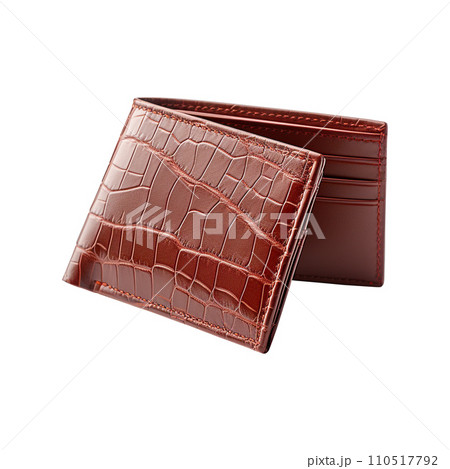 Bifold Wallet isolated on white background,photo realistic , AI generated 110517792