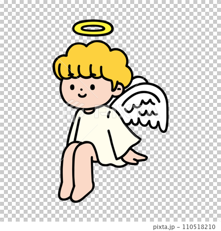 cute angel sitting 110518210
