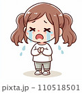 泣いている女の子 110518501