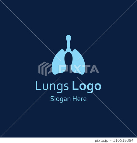 Lungs health and lungs care logo vector design, lungs logo illustration template. Lungs health and lungs care logo vector design, lungs logo illustration template. 110519384