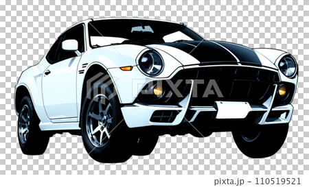 white car illustration 110519521
