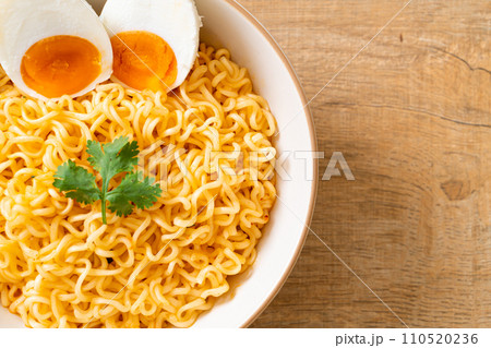 instant noodles with salt egg instant noodles with salt egg 110520236