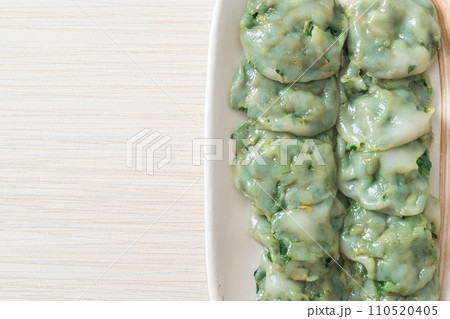 steamed chives dumplings with sauce steamed chives dumplings with sauce 110520405