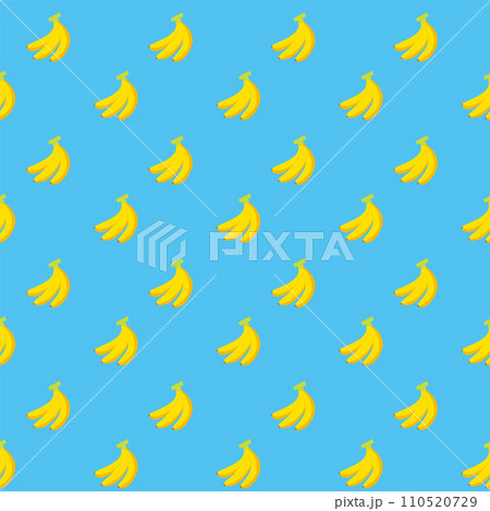 バナナ壁紙素材（背景、ブルー） 110520729