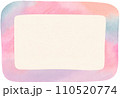 水彩で描いたピンクのフレーム 110520774