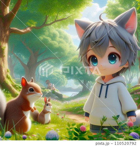 森の中の子猫 110520792