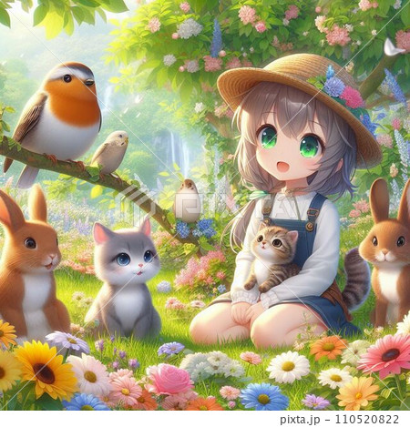 森の中の動物たち 110520822