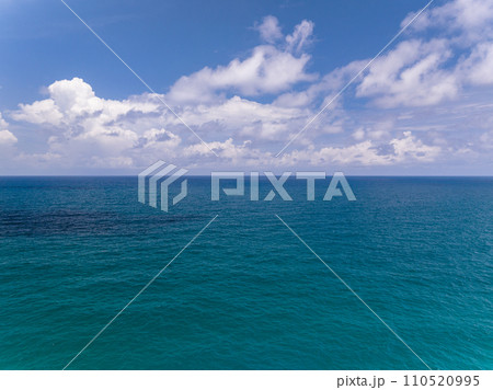 Beautiful ocean in summer day nature seascape view at open sea in summer season,Nature Environment and Travel background,Amazing sea ocean background 110520995
