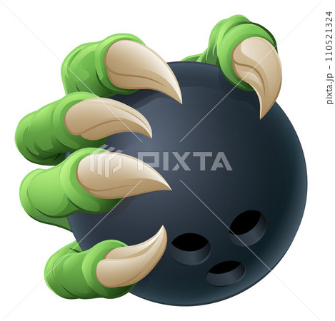 Bowling Ball Claw Cartoon Monster Animal Hand 110521324