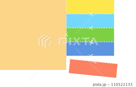クーポンを切り離すイラストのイラスト素材 [110522133] - PIXTA