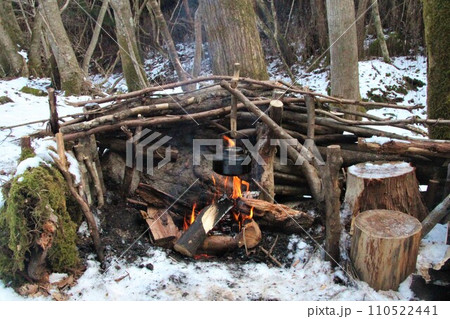 冬のブッシュクラフトキャンプ 冬のブッシュクラフトキャンプ 110522441