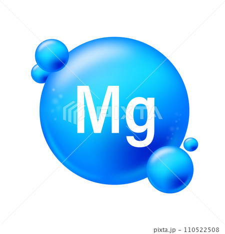 Magnesium Element and Its Significance: A Vibrant Vector Illustration of Mg Chemical Symbol. 110522508