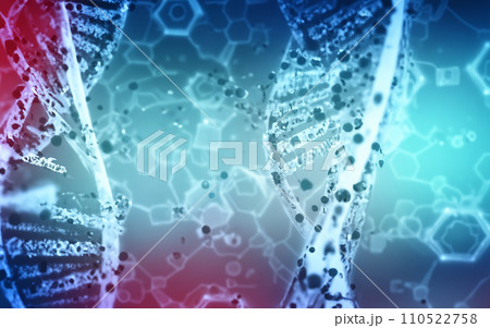 遺伝子イメージ　DNAイメージ 110522758
