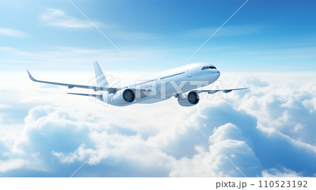 上空の飛行機 上空の飛行機 110523192