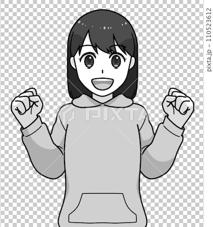 Girl student with guts pose 110523612