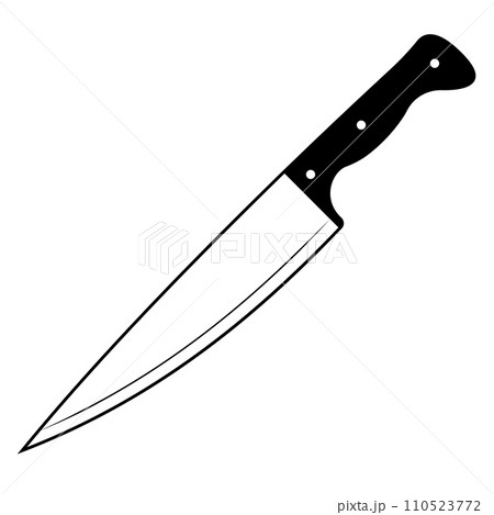 Kitchen chef knife, slicing knife for preparing food restaurant kitchen 110523772