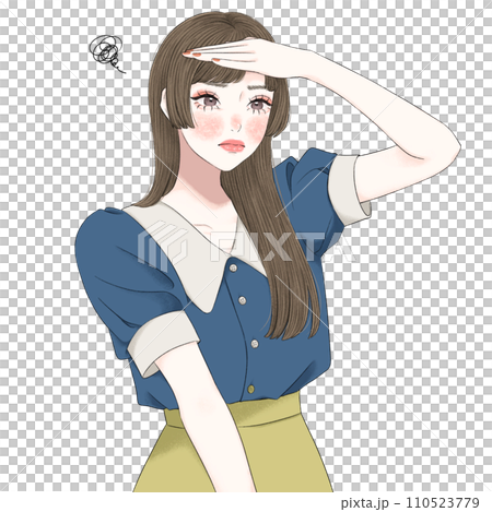 A woman who can't find what she's looking for 110523779