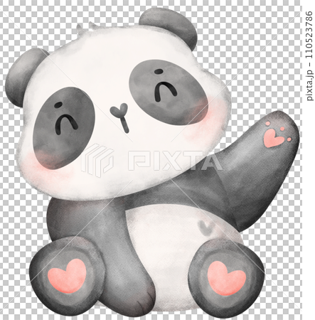 Baby Panda watercolor nursery art Baby Panda watercolor nursery art 110523786