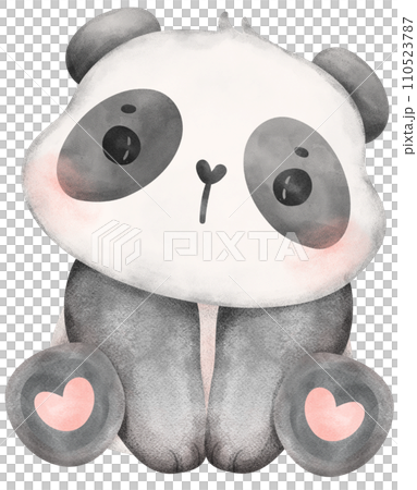 Baby Panda watercolor nursery art Baby Panda watercolor nursery art 110523787