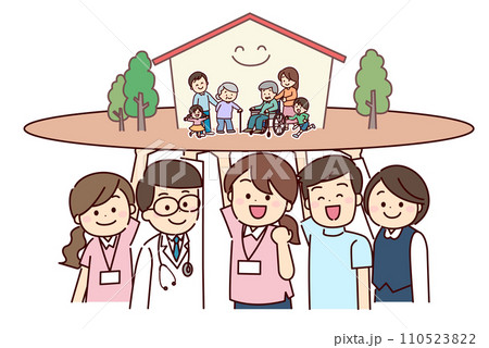 地域で暮らす家族を支える在宅医療チームの人々 110523822