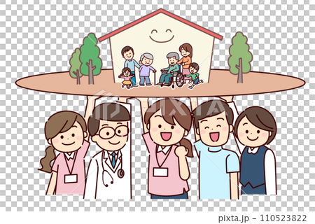 地域で暮らす家族を支える在宅医療チームの人々 110523822