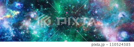 Stars and galaxies in outer space showing the beauty of space exploration. Elements furnished by NASA 110524385