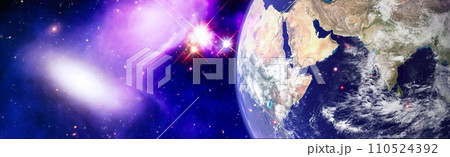 High quality space background. Starfield in outer space many light years far from the Earth. Elements of this image furnished by NASA. 110524392
