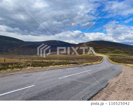 Amazing road in Cairnwell Pass in the Scottish Highlands, Scotland 110525042