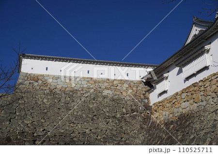 岡山県津山市にあるさくら名所100選のひとつ「鶴山公園(津山城趾)」:備中やぐら 岡山県津山市にあるさくら名所100選のひとつ「鶴山公園(津山城趾)」:備中やぐら 110525711